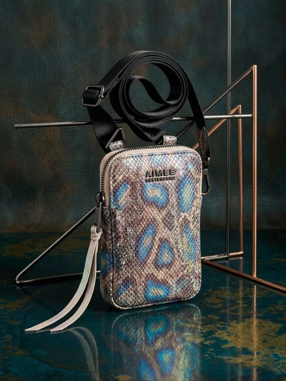 Aimee Krestenberg "Just Saying" Crossbody Stadium Bag In Popsnake